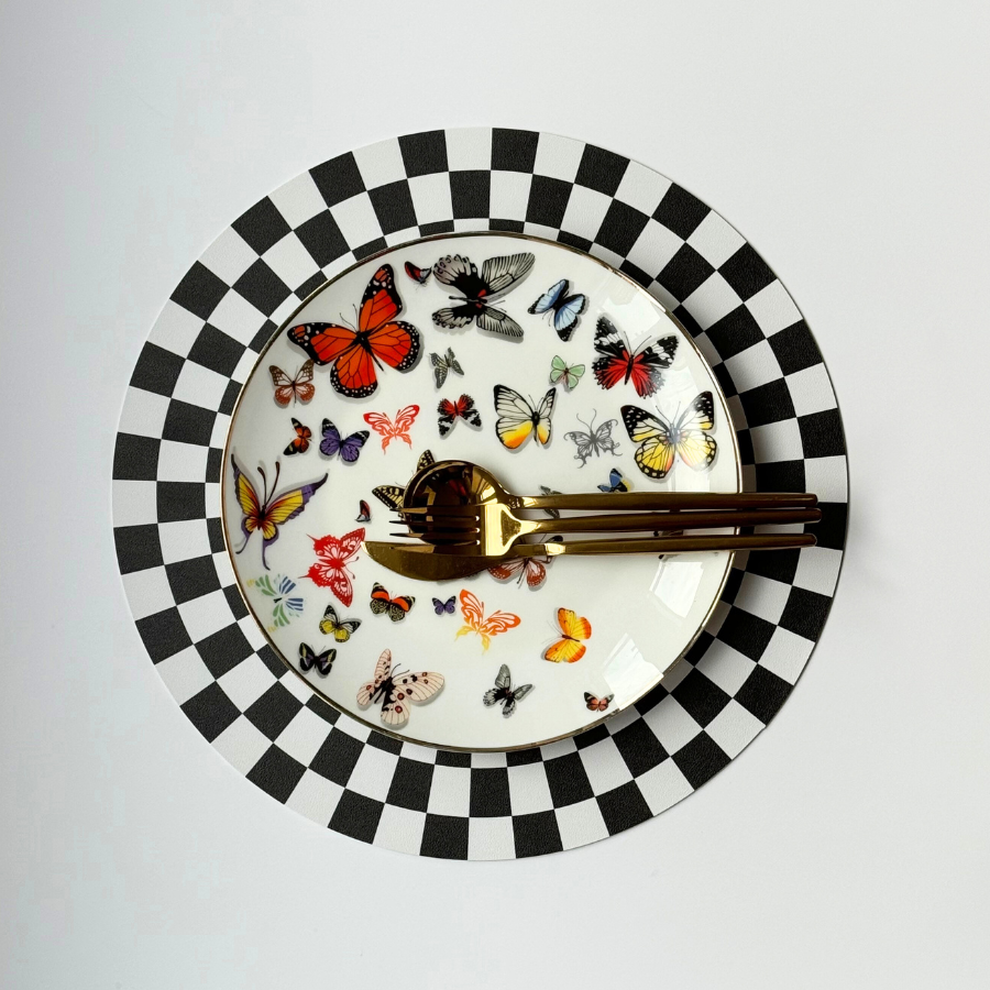 checkered placemats 